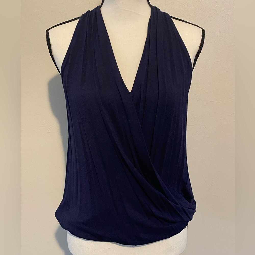 Navy Blue Forever 21 Sleeveless Top